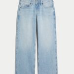 Low-Rise Medium Wash Baggy Jeans - light