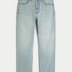 Washed Black Loose Jeans - light
