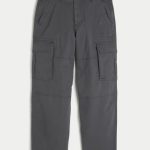Skater Baggy Cargo Pants - dark gray