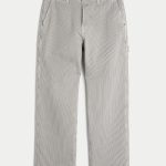 Dark Wash Baggy Jeans - navy stripe