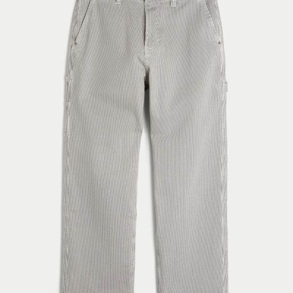Camo Baggy Jeans - navy stripe