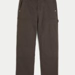 Baggy Camo Painter Pants - dark brown