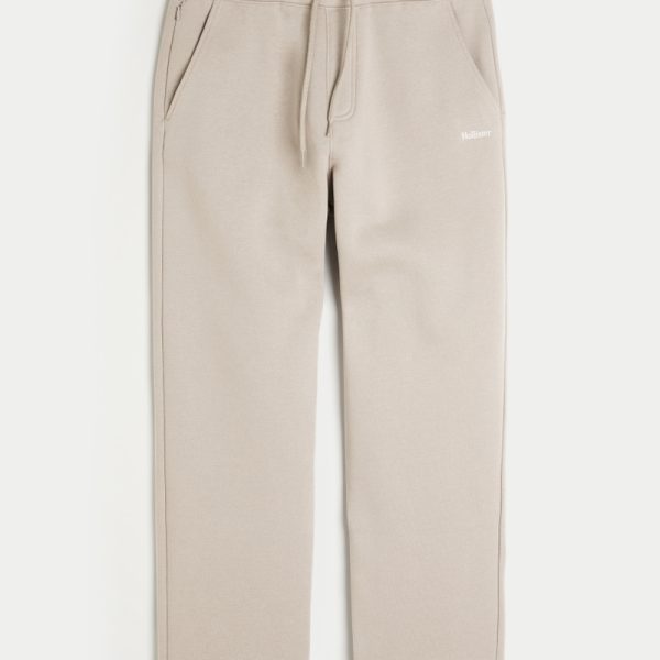 Relaxed Logo Sweatpants - tan