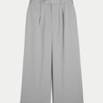 Hollister Livvy Low-Rise Wide-Leg Pants - light grey