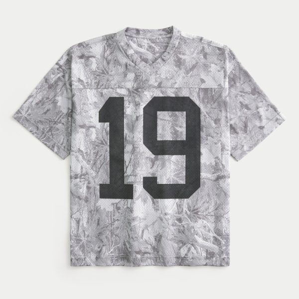 Baggy Dodge Hellcat Graphic Jersey - cream camo