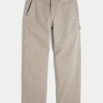 Washed Black Loose Jeans - cream