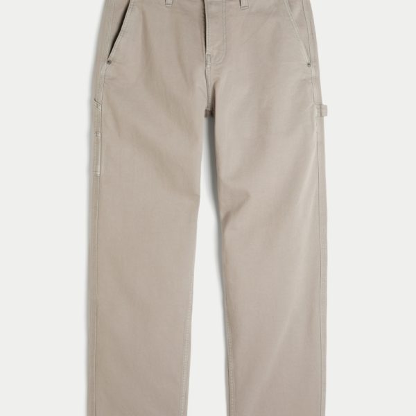 Washed Black Loose Jeans - cream