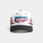 Daytona Beach Racing Graphic Baseball Hat - white