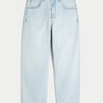 Washed Black Skater Baggy Jeans - light