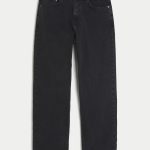 Dark Wash Baggy Jeans - washed black dd