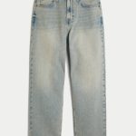Dark Wash Baggy Jeans - light with tint