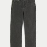 Dark Wash Baggy Jeans - washed black