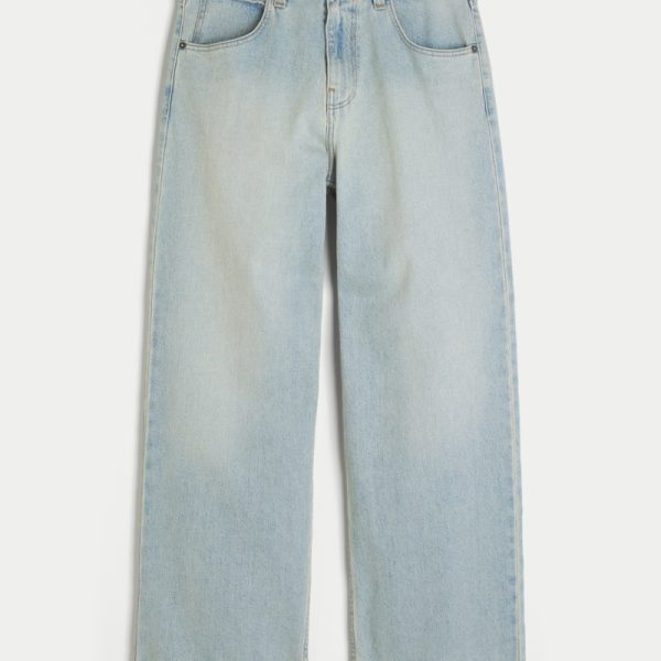 Light Wash Super Baggy Jeans - tinted light