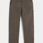 Light Wash Loose Jeans - brown carpenter