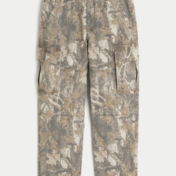 Skater Baggy Cargo Pants - brown camo