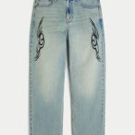 Dark Wash Baggy Jeans - light