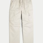 Baggy Cargo Pull-On Pants - light tan