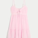 Babydoll Mini Dress - light pink