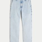 Washed Black Loose Jeans - light