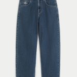 Washed Black Skater Baggy Jeans - medium