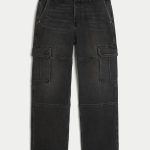 Dark Wash Baggy Jeans - wash black