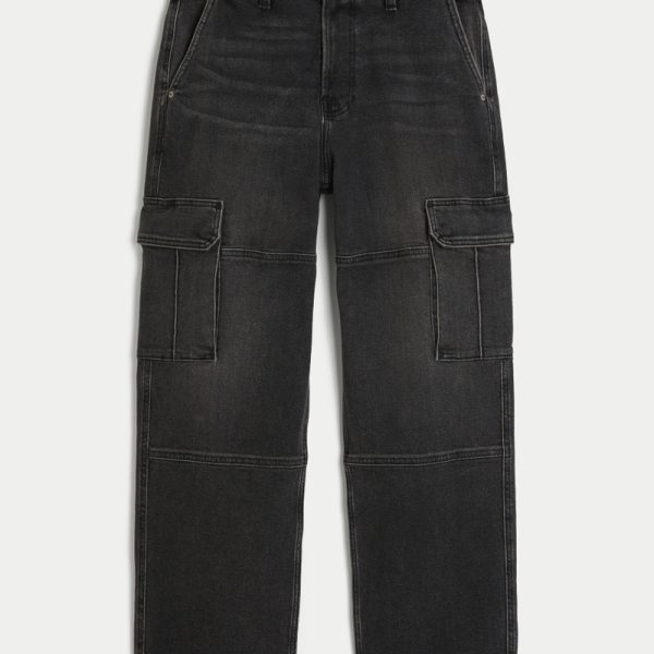 Camo Baggy Jeans - wash black