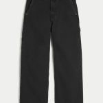 Medium Wash Super Baggy Jeans - washed black