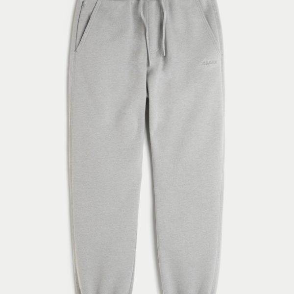 Relaxed Fleece Logo Joggers - gray