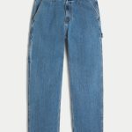 Baggy Camo Painter Pants - medium wash dd