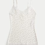 Lace Trim Cami - white floral