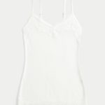 Lace Trim Cami - cloud white