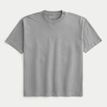 Boxy Heavyweight Washed Crew T-Shirt - washed gray