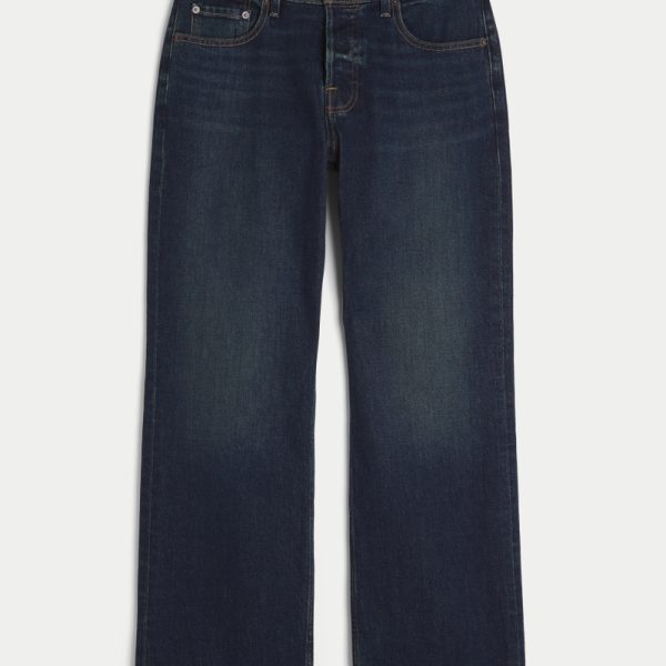 Hermosa Dark Wash Relaxed Bootcut Jeans - dark