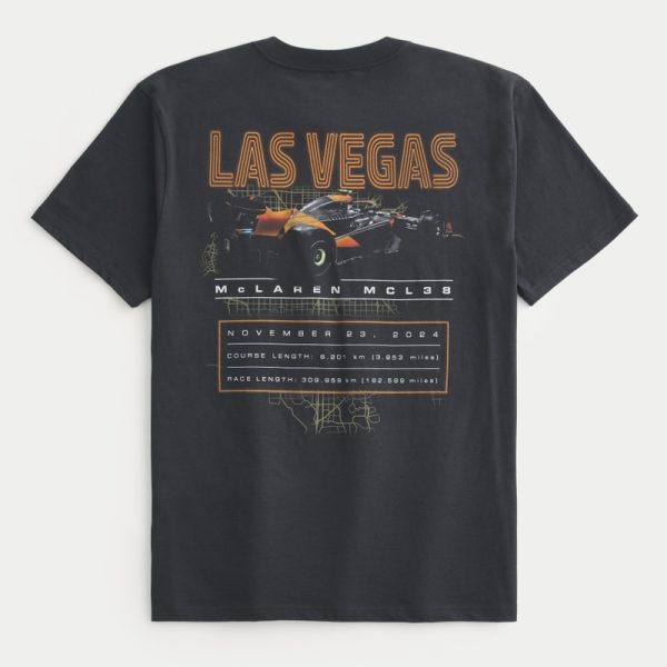 Boxy Oracle Red Bull Racing Graphic Tee - washed black