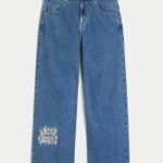 Dark Wash Super Baggy Jeans - medium