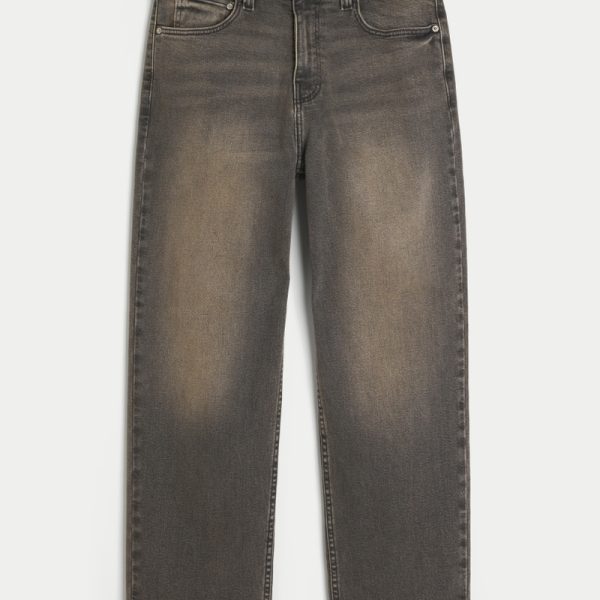 Dark Wash Baggy Jeans - washed black baggy