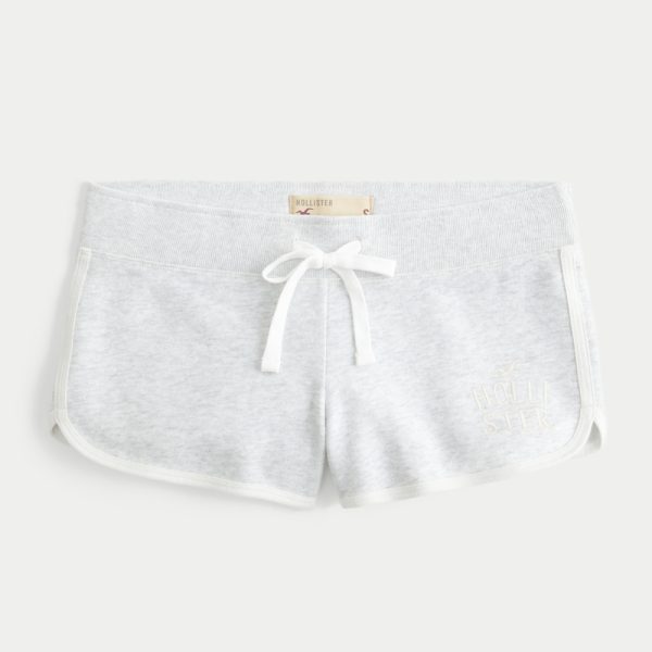 Fleece Shortie Shorts - light heather grey