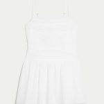 Chiffon Skort Dress - white