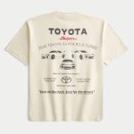Boxy Heavyweight Toyota Supra Graphic Tee - dark cream