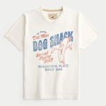 Corky's Grill Logo Graphic Tee - cream