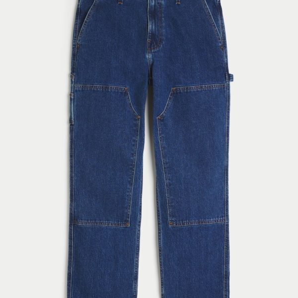 Olive Loose Jeans - dark carpenter