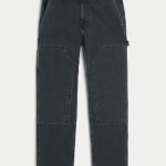 Light Wash Loose Jeans - washed black wash