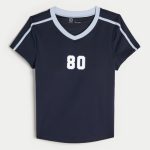 Gilly Hicks Active Graphic Baby Tee - navy