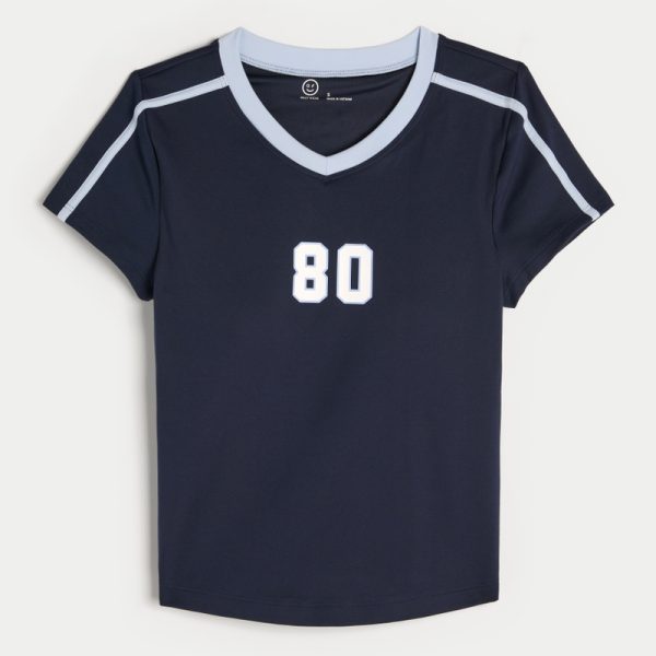 Gilly Hicks Active Graphic Baby Tee - navy