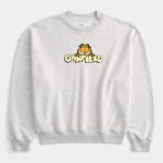 Garfield Graphic Crew Sweatshirt - light heather gray