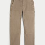 Washed Black Loose Jeans - light brown