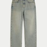 Dark Wash Baggy Jeans - tinted light