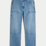 Light Wash Loose Jeans - medium