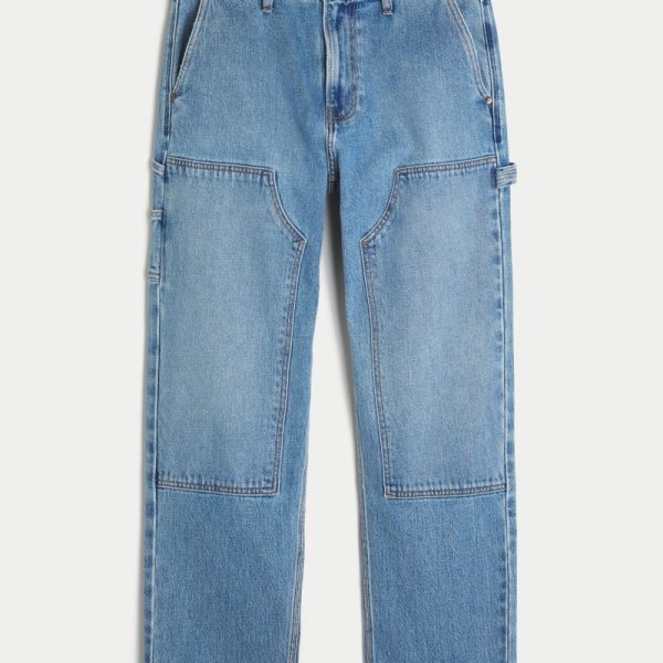 Olive Loose Jeans - medium