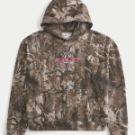 Boxy Toyota Supra Graphic Hoodie - lght brown camo